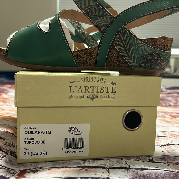 L’ Artiste Quilana NEW in Box Size 39 Teal - Picture 12 of 14